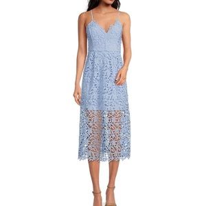 ASTR lace A line midi dress